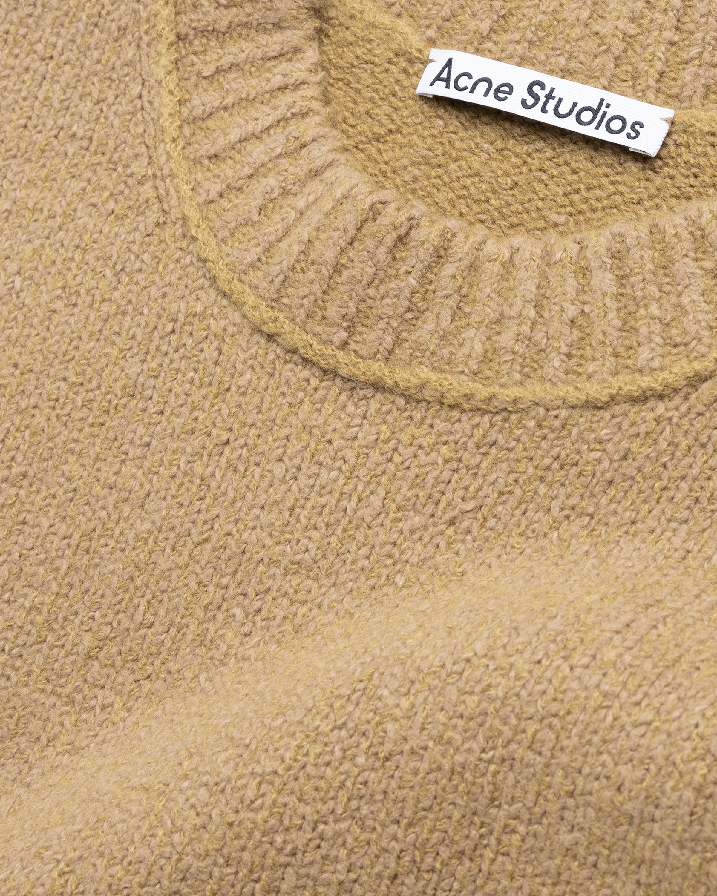 Acne Studios – Wool Blend Jumper Camel Brown | Highsnobiety Shop